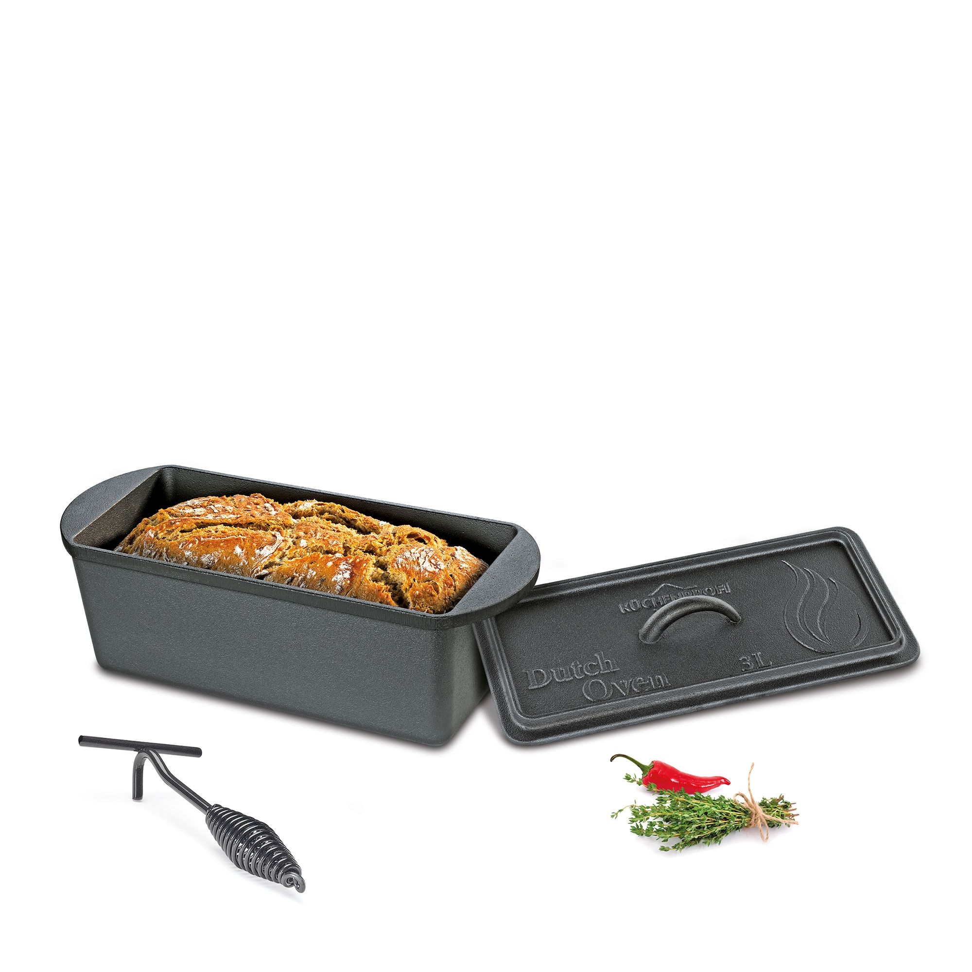 Küchenprofi - BBQ - Dutch Oven loaf pan 3.0 L, 28 cm